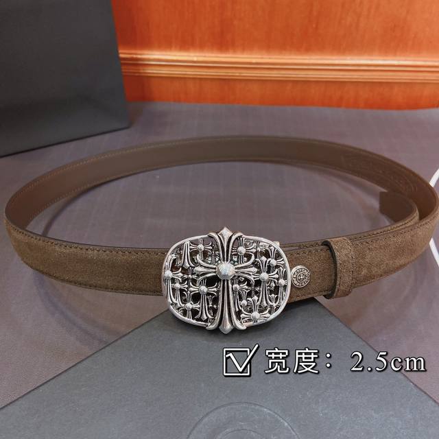 Chrome Hearts Belt. Mini tomb-style detachable brass hardware plated with 925 si Chrome Hearts Belt. Mini tomb-style detachable brass hardware plated with 925 si