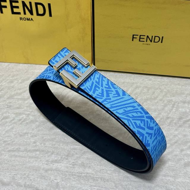 Image Packaging Fendl Boutique Same Style Width 40mm Original Custom Sky Blue Ff