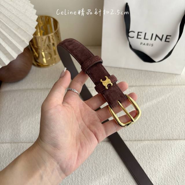 Celine New Premium Pin Buckle Women's Belt, Italian Imported Calfskin Leather Li Celine New Premium Pin Buckle Women's Belt, Italian Imported Calfskin Leather Li
