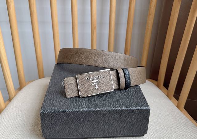Prada's latest buckle belt from their boutique collection. This versatile access