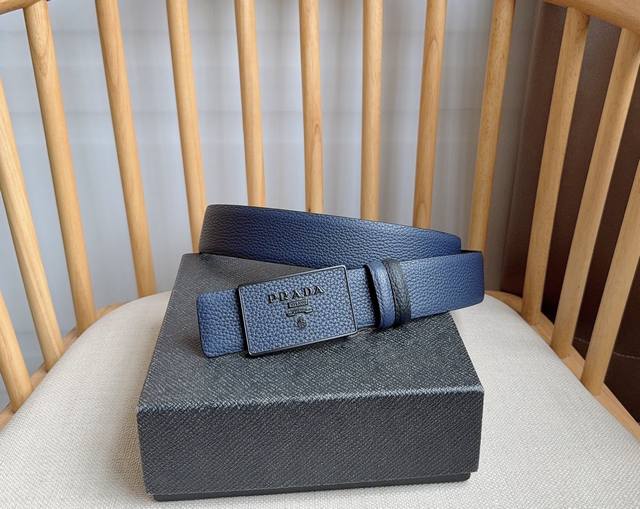 Prada's latest buckle belt from their boutique collection. This versatile access