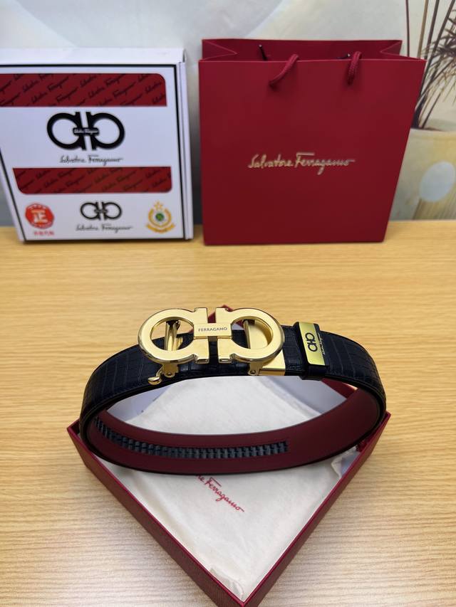 Product Name: Ferragamo Automatic Belt Model: Automatic buckle, pure steel autom
