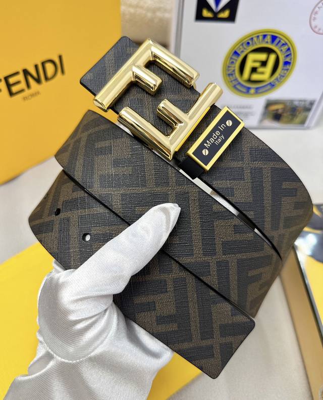 Belt: Fendi. Top-tier original replica. Belt: 100% top-grain cowhide, guaranteed