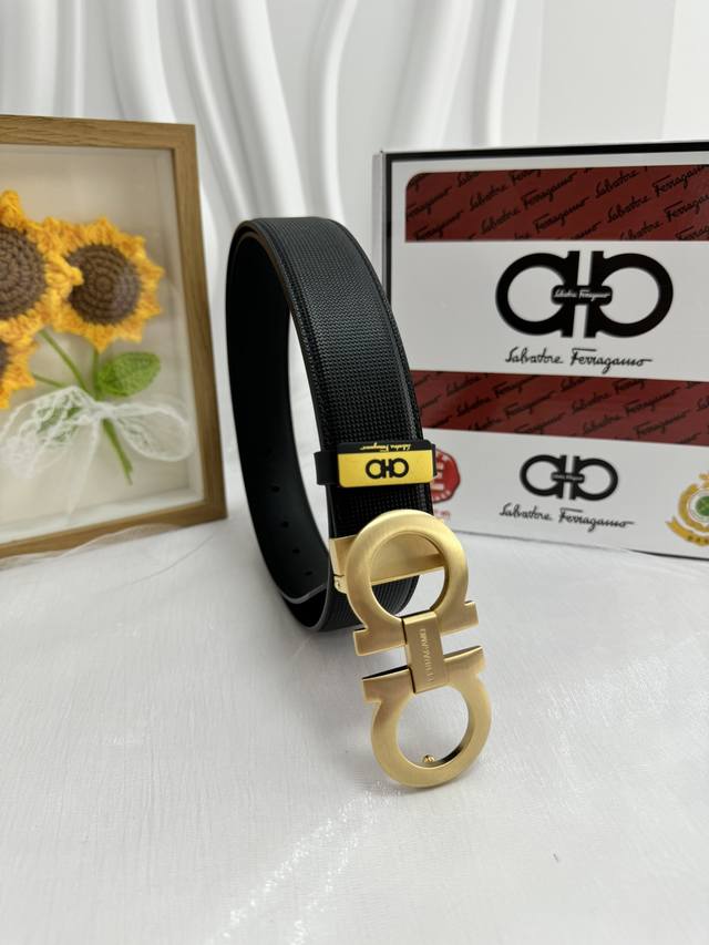 Product Name: Ferragamo Original Belt Material: 100% top-grain cowhide belt, gua