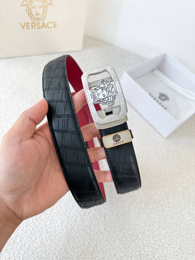 Product Name: Versace Automatic Belt Model: Automatic belt, classic man-head aut