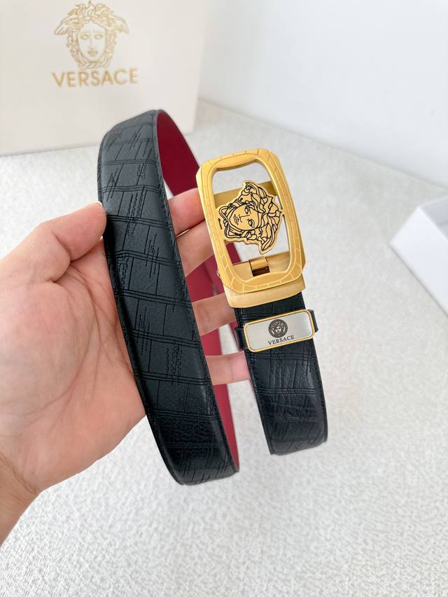 Product Name: Versace Automatic Belt Model: Automatic belt, classic man-head aut