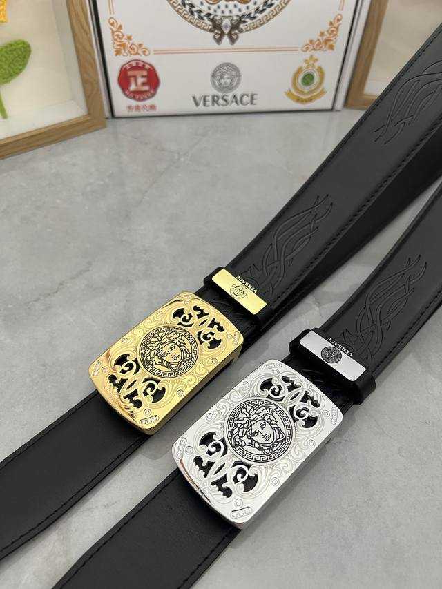 Product Name: Versace Material: 100% top-grain cowhide belt, guaranteed genuine
