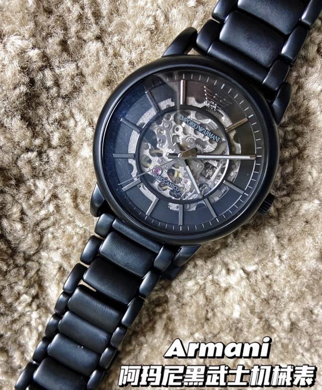 Armani mechanical watch Ar60045, fell in love at first sight, so stylish, sophis