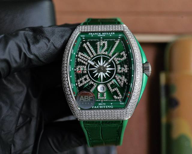 3190Abf 游艇V45最高品质 Franck Muller 法兰克穆勒 44X54 Mm1.表壳 %原版开模 特别是三明治结构表壳 中间内侧 黑色的侧槽和把