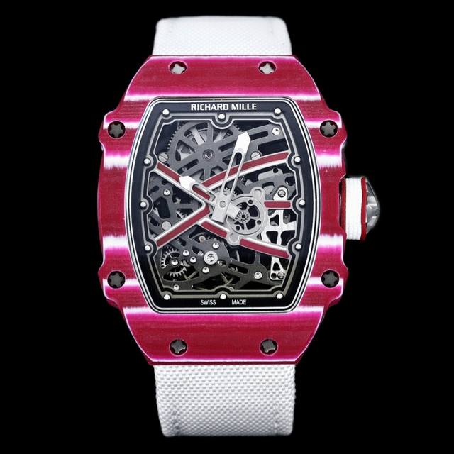 Richard Mille 理查米尔 Rm67-02 男士系列超薄一体机芯，原装数据 12点发条轮超大动能储存，六点位原装摆陀 自动上弦腕表，酒桶表壳以Rich