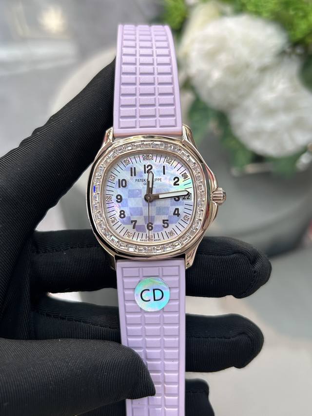 独家实拍图 百达翡丽 全自动机械表女士腕表，瑞士机芯 patek philippe Automatic Mechanical Watch
