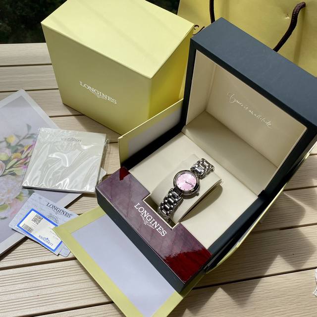 Longines Official Heart Moon Quartz Watch Ladies' Watch with Colorful Dial, Zhao