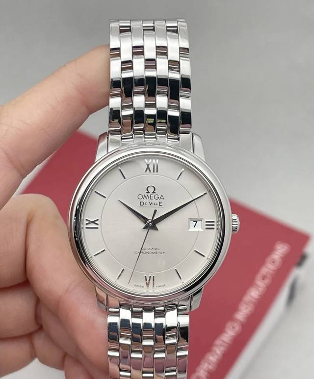 Omega De Ville Series 4 Automatic Stainless Steel Men's Watch, 36.8mm Oversized