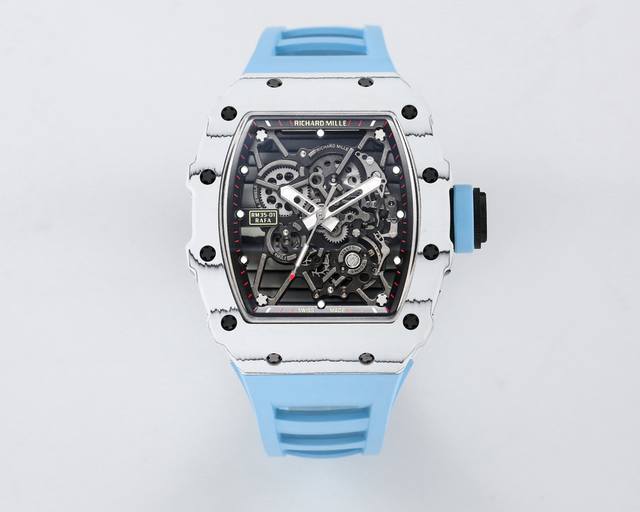 Bbr全新力推:亿万富翁的入场券 Richard Mille 理查德米勒Rm 35-01 Rafael Nadal碳纤维腕表 1机芯：独家研发原装Rmul3镂空