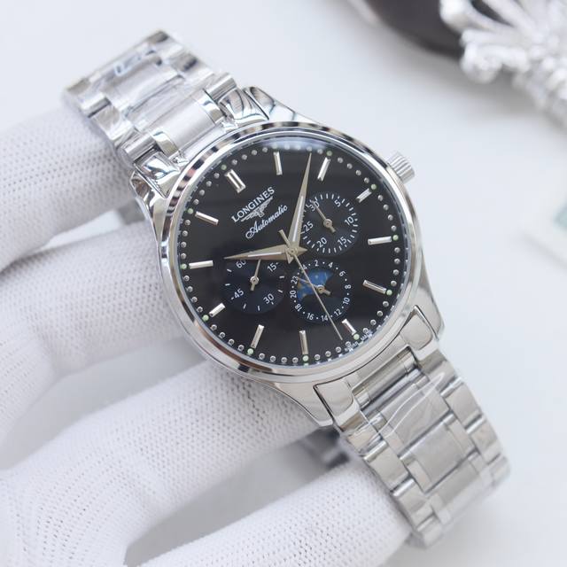 金690品牌：浪琴-Longines 类型：男士腕表 壳套：顶级版316精钢L 表带：进口小牛皮表带 316L精钢表带 机芯：全自动机械机芯 镜面：矿物质防刮镜