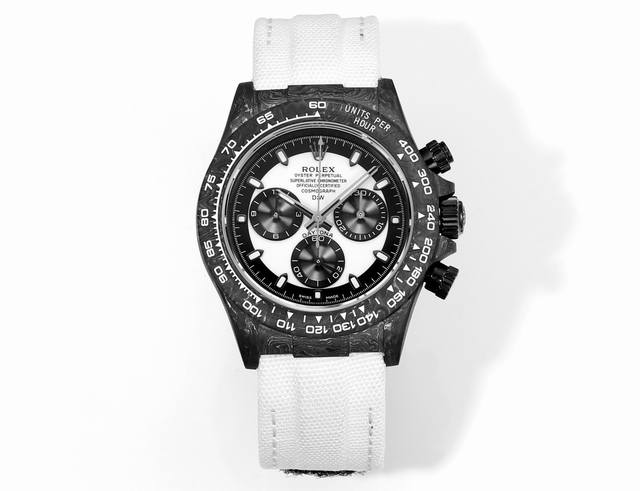 4420Tw厂 更新定制强夜光表壳+夜光扣子 Rolex宇宙计时迪通拿系列之碳纤维夜光壳定制版，腕表不仅佩戴轻便，外表坚硬。且每一只腕表都拥有独一无二的碳纤花纹