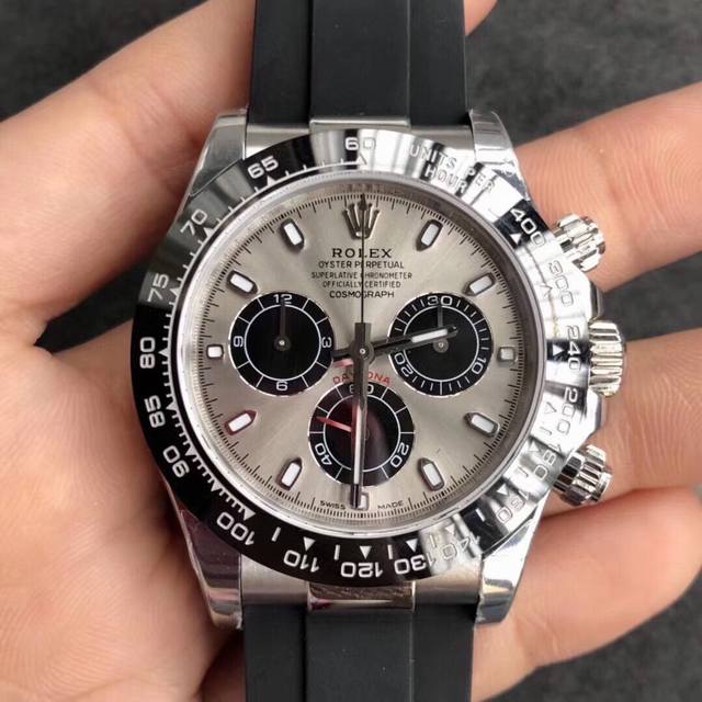 劳力士宇宙迪通拿款超级副本，全面解析原装机芯每个零件，打造了和原装难分高下的Cal.4130一体机芯，相似度极高，不但实现全部功能而且稳定耐久。工厂ppp重金购