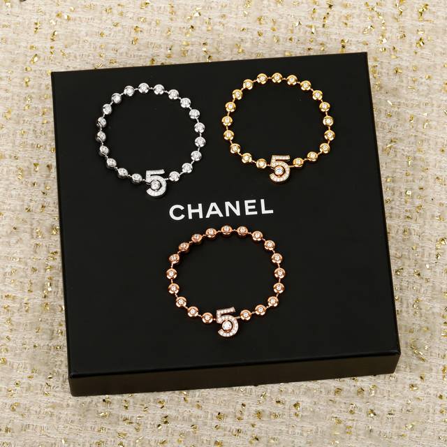 250801 我们出品 Chanel新款N°5手链，可订做真金真钻，只做对版Zp真金货，pk市面各种金货 Chanel新款N°5手链 Eternal N°5系列