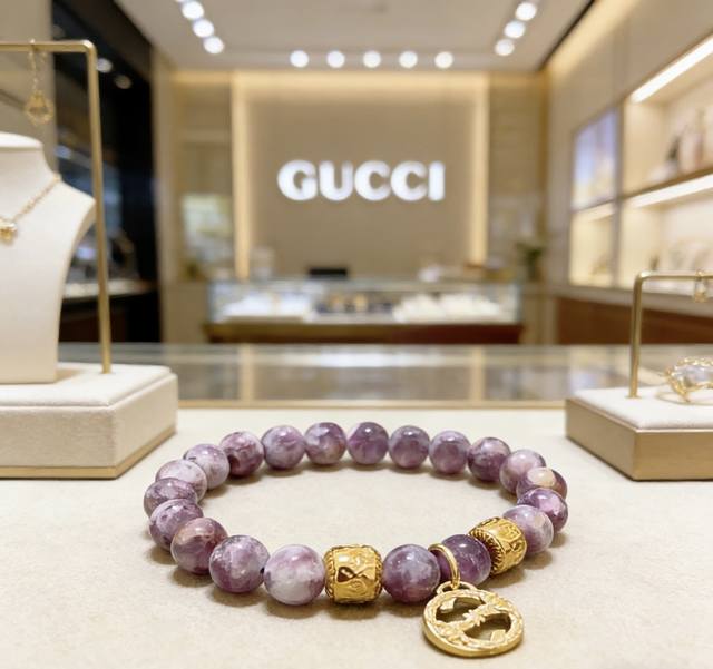 Gucci Luxury Bracelet, Unisex, Latest Natural Violet Beaded Bracelet, Higher Gra Gucci Luxury Bracelet, Unisex, Latest Natural Violet Beaded Bracelet, Higher Gra