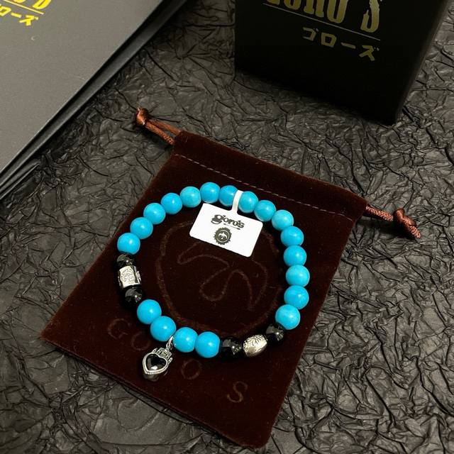 新品上架 Goro’S高桥吾郎蓝色琉璃珠手串手链，顶级版本 认准独家拍摄 主攻高端市场 绝对区别普通版本！图片产品细节与Z批一致！原版制作工艺 精工品质 纯手工