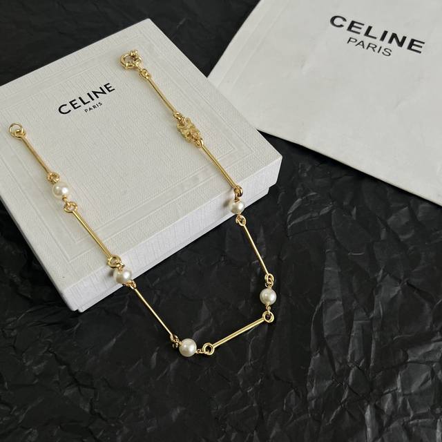 Celine necklaces have always been a benchmark in minimalist fashion. Their bold