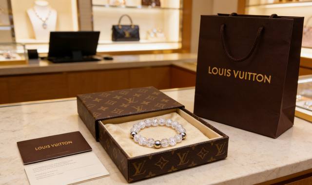 A perfect dupe for the LV beaded bracelet, crafted with exquisite detailing! Fea