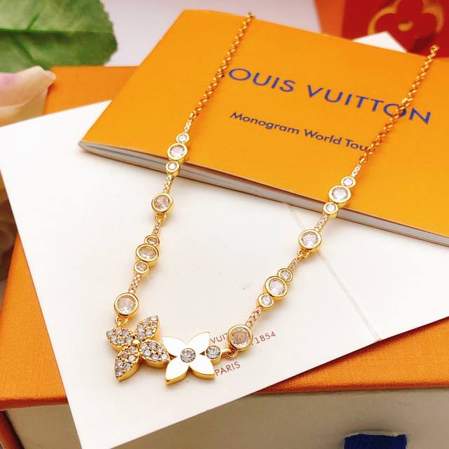 Item No. Lxl0382 Lv* Latest gold-plated diamond necklace, same batch as the Z-se