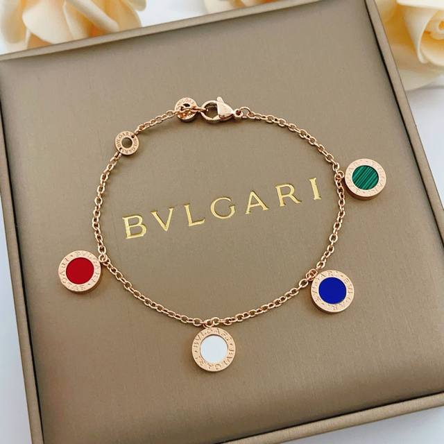This is the latest rose gold colored bracelet from Bvlgari, made of the same Z b