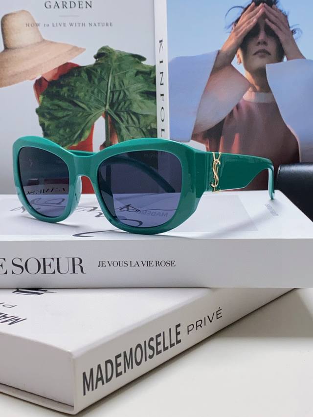 YSL Saint Laurent Sunglasses Women's Letter Intertwined Sl Fashionable Trendy Su