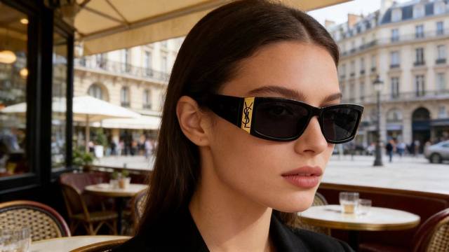YSL Saint Laurent sunglasses, face-shaping sun visors, high-end and lightweight