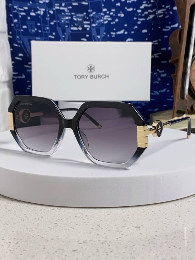 Tory Burch 2026 European and American Fashionable Avant-garde Anti-UV Polygonal