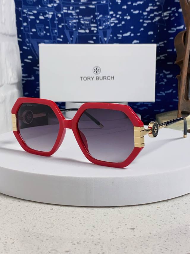 Tory Burch 2026 European and American Fashionable Avant-garde Anti-UV Polygonal