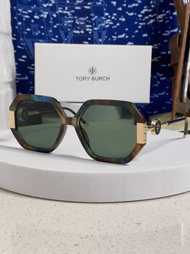 Tory Burch 2026 European and American Fashionable Avant-garde Anti-UV Polygonal