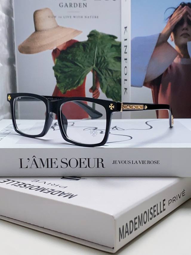 Chrome Hearts New Men's Prescription Glasses, Japanese Retro Art Style, Anti-Blu