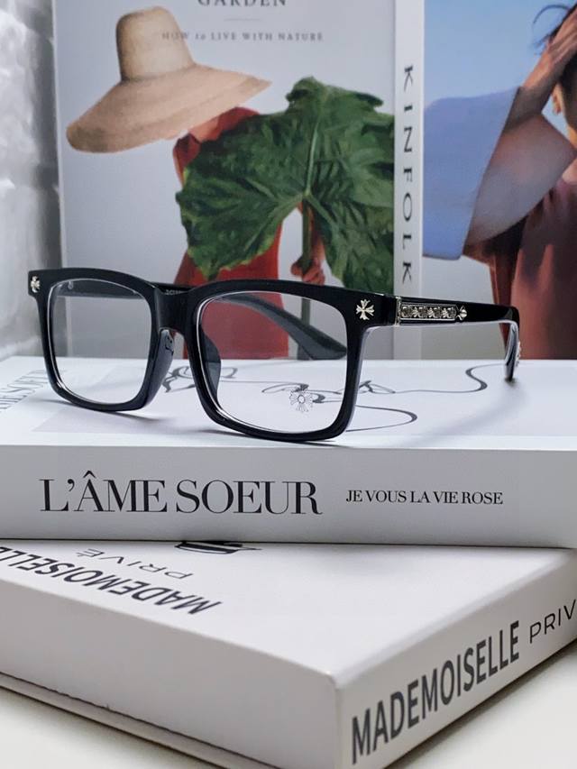 Chrome Hearts New Men's Prescription Glasses, Japanese Retro Art Style, Anti-Blu