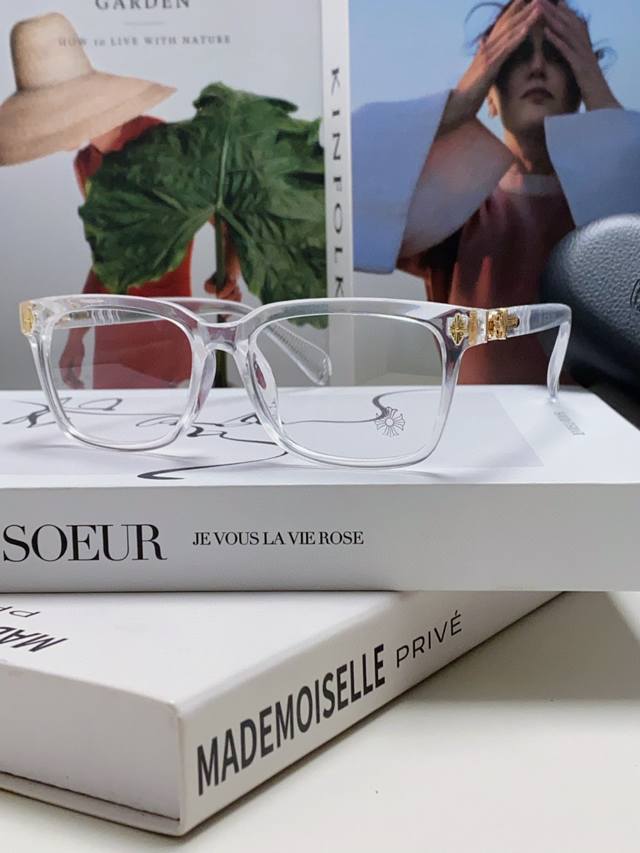 Chrome Hearts New Thick-rimmed Eyeglasses Frames for Men and Women, Retro Ultral