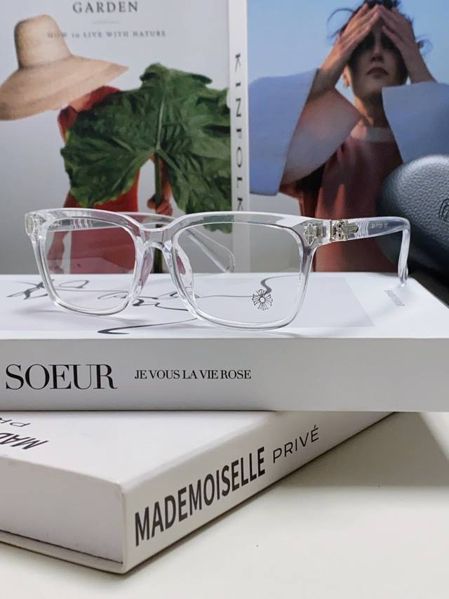 Chrome Hearts New Thick-rimmed Eyeglasses Frames for Men and Women, Retro Ultral