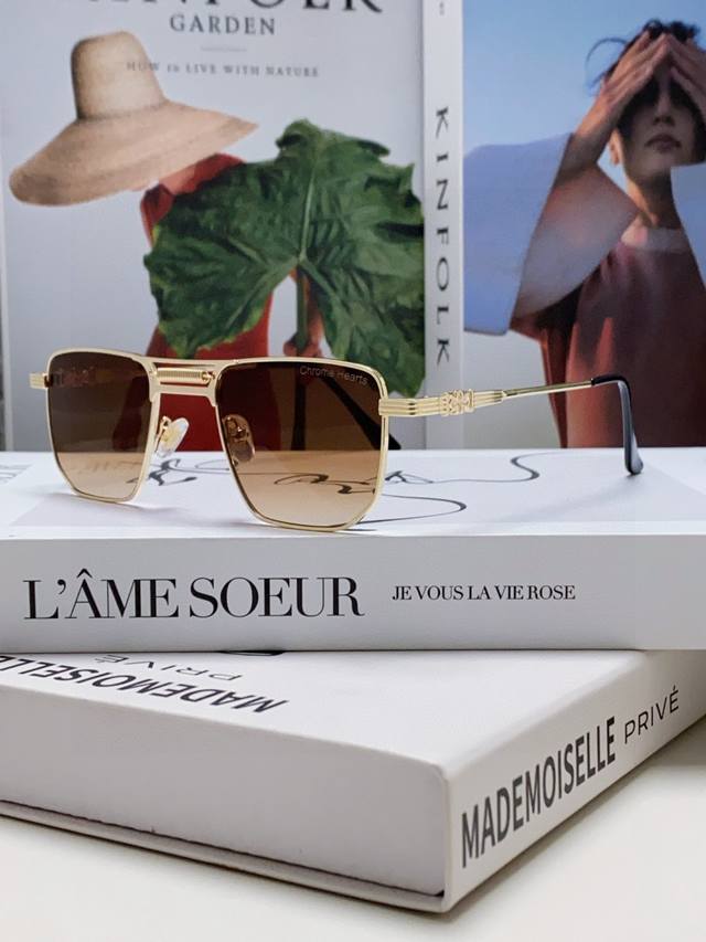 Chrome Hearts New Super Small Square Retro Small Lens Sunglasses Mini Glasses Me