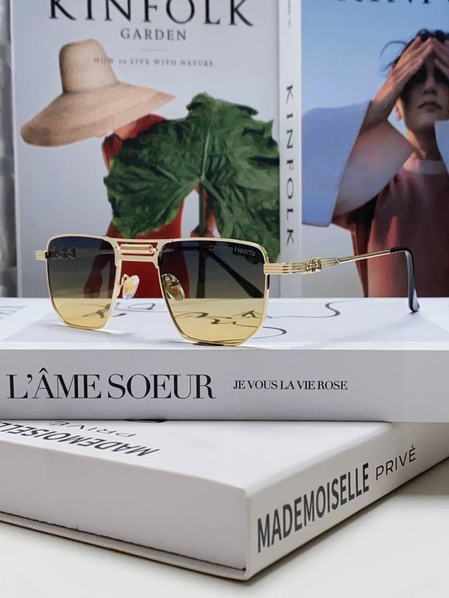 Chrome Hearts New Super Small Square Retro Small Lens Sunglasses Mini Glasses Me