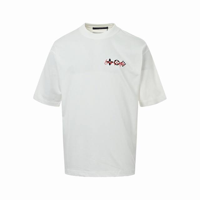 Louis Vuitton 26Ss Flocked and Taped Logo Short-Sleeve T-Shirt - Louis Vuitton,