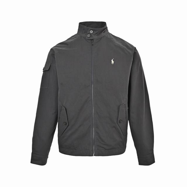 Ralph Lauren Embroidered Horse Logo Jacket. This 100% cotton jacket features a t