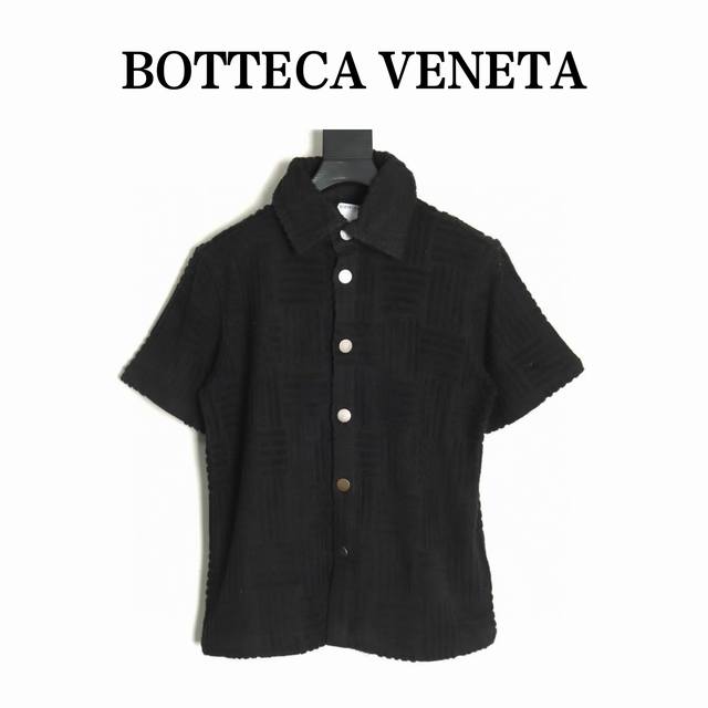 Bottega Veneta 葆蝶家 Bv 25Ss 毛巾编织短袖衬衫 专门定织定染300G高克重毛巾面料 超高密度织法 满全身bv元素 简单好看尺码：46 4