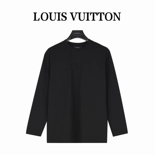 Louisvuitton 路易威登 胸前字母压花长袖压花部位内置衬布设计。采用定制面料。添加杜邦公司sorona 索罗娜 材料，亲肤性好、长效抗菌、防螨，更耐洗