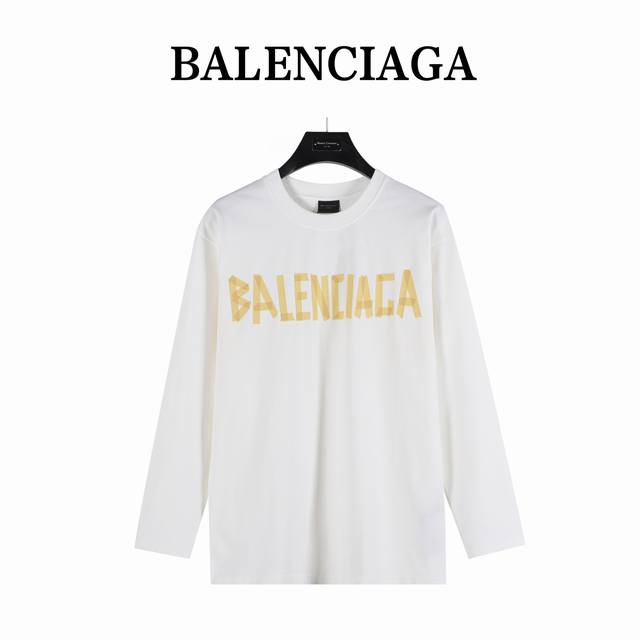 Balenciaga 巴黎世家 美纹纸胶带长袖 采用定制面料。添加杜邦公司sorona 索罗娜 材料，亲肤性好、长效抗菌、防螨，更耐洗，棉线经过反复处理，移除劣