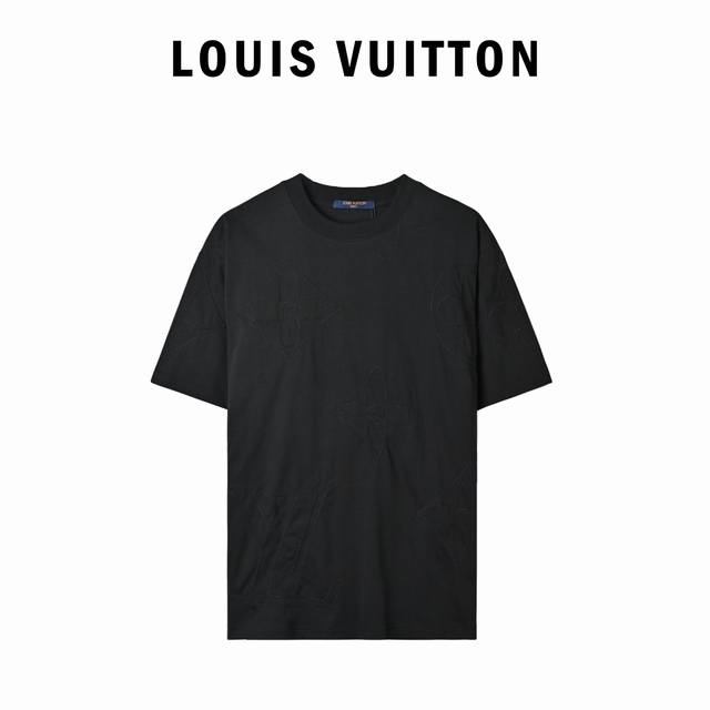Louis Vuitton monogrammed short-sleeved shirt with large logo embroidery and hea