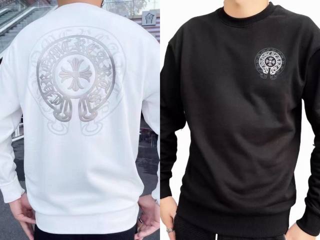 款号891 克罗心十字架印花圆领卫衣百分百承诺:顶级品质不做快餐货市面最高版本顶级品质 定制定染双纱棉，男女同款，三标齐全。尺码：S-Xl