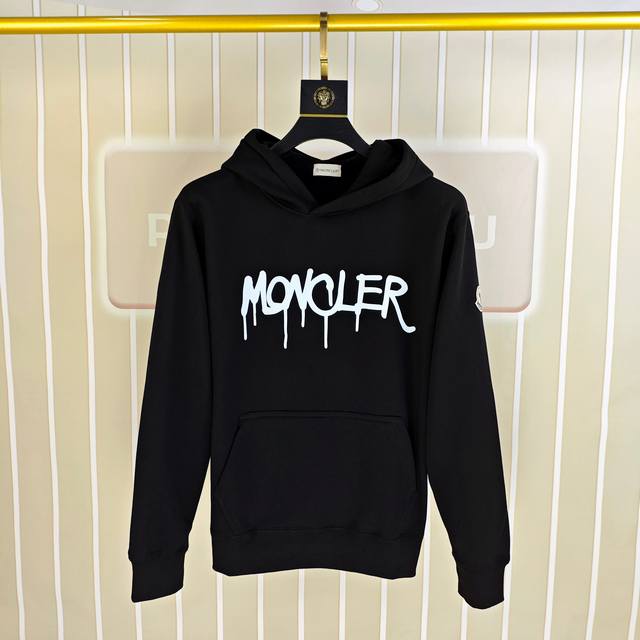 M*Ncler 蒙口2025秋冬新款原单男士加绒加厚休闲套头连帽卫衣 高端定制 内里加绒os偏大版型高版本 时尚百搭爆款印胶图案袖上绣logo标设计 原版进口4 M*Ncler 蒙口2025秋冬新款原单男士加绒加厚休闲套头连帽卫衣 高端定制 内里加绒os偏大版型高版本 时尚百搭爆款印胶图案袖上绣logo标设计 原版进口4