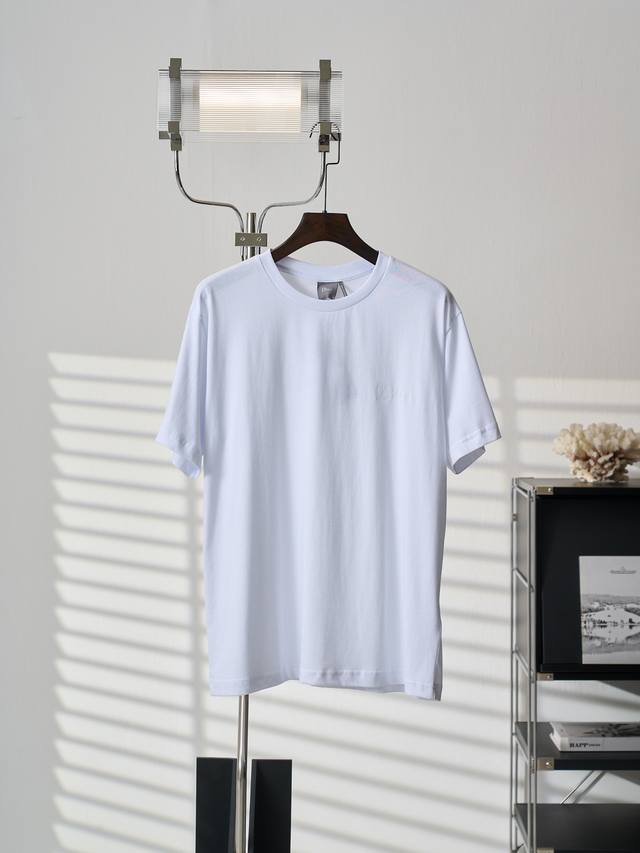 Actual item: Dior Dior CD logo embroidered cotton jersey crew neck short-sleeved