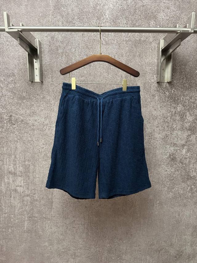 Dior 迪奥 高定毛巾棉提花短裤尺码：S M L Xl