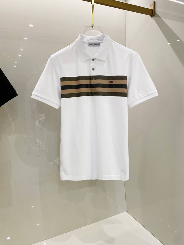 菲拉格慕 2026Ss夏季新款 Logo男士翻领polo衫！经典商务男款，高端男装的天花板级别的商务男款！简约时尚大气不失优雅，单穿内搭体面过人，品质控 细节控